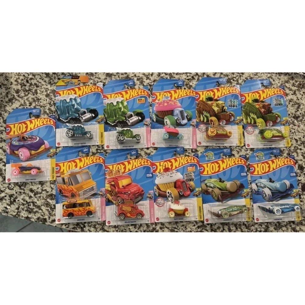 Hot Wheels Sweet Rides & Fast Foodie Mattel NEW Factory Sealed Lot Of 11 Variety